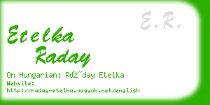 etelka raday business card